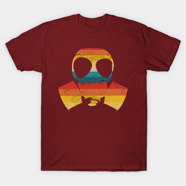 Vintage Retro Gas Mask T-Shirt by Scar